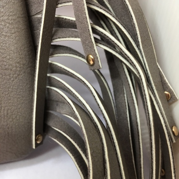 BCBG Paris Fringe Leather Bag - Picture 4 of 8